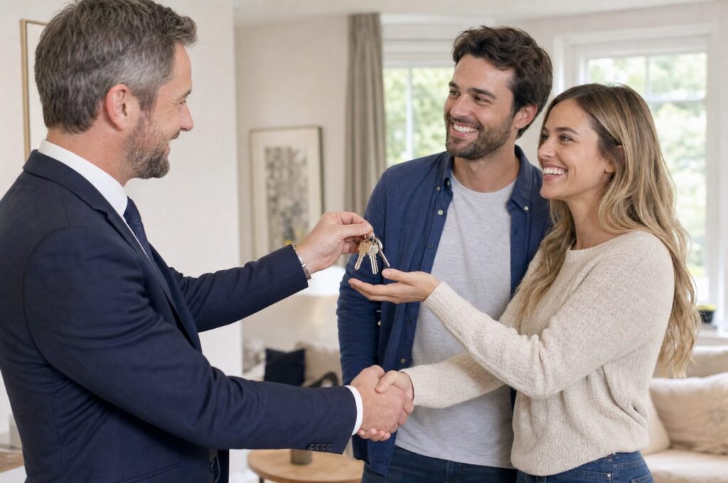 Keys handed over after a fast cash sale